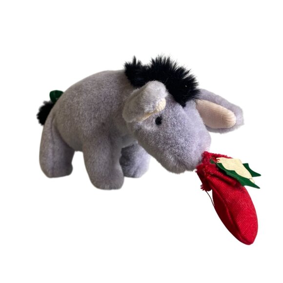 Gund Disney Classic Pooh Eeyore Plush Holding Stocking 8" - Picture 2 of 6